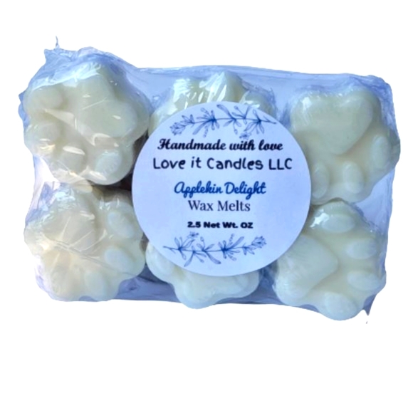 Fall Signature Scented Soy Wax Melts Applekin Delight Paw Shape 2.5oz great gift - Picture 2 of 5